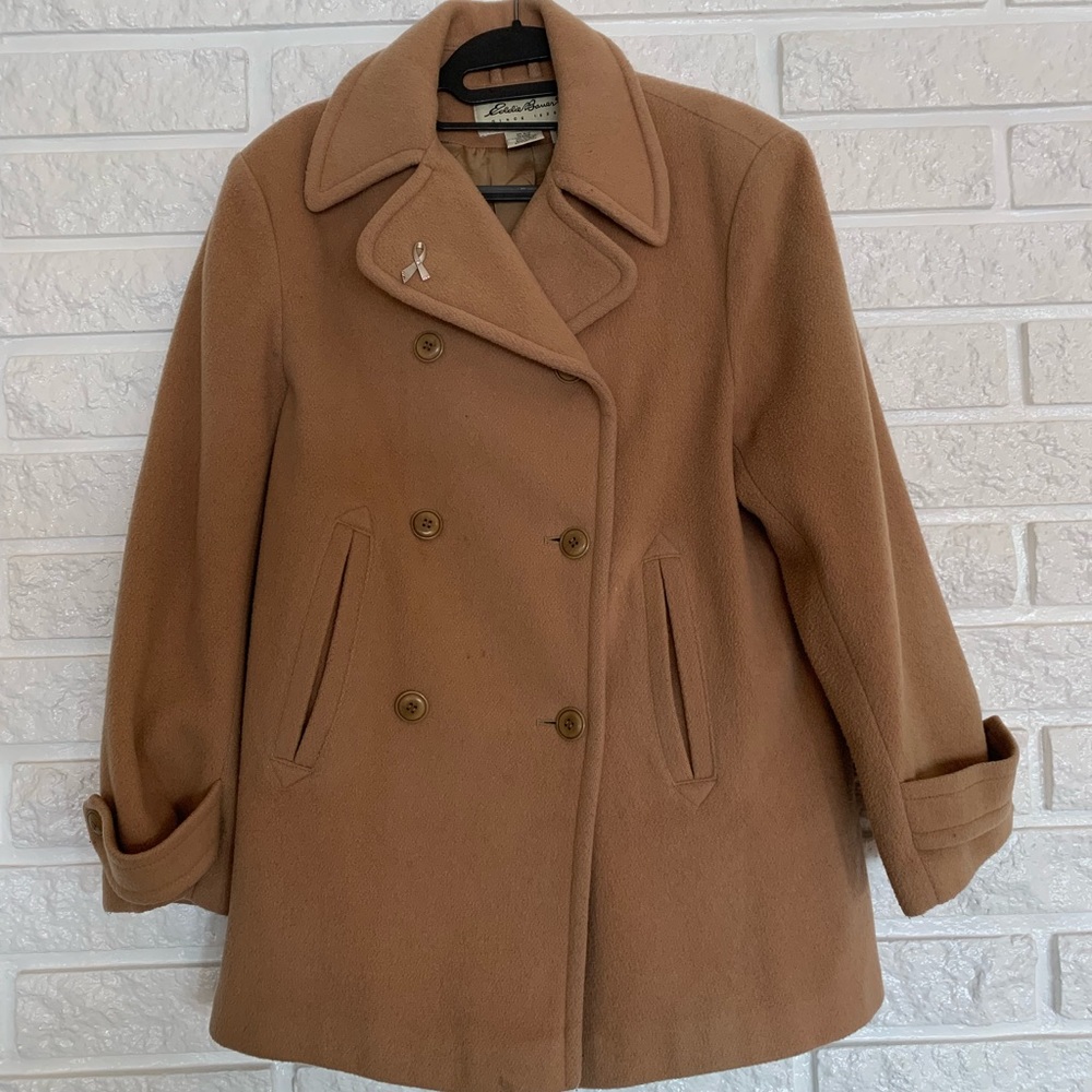 Camel Ladies Peacoat